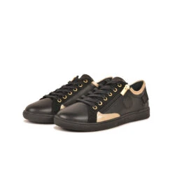 Pataugas JESTER/MIX F4I NOIR/DORÉ -Pataugas Magasin 628254 BASKET FEMME JESTER MIX F4H NOIR DORE 5 85ac9123 6bed 4796 86f8 a699064089d6