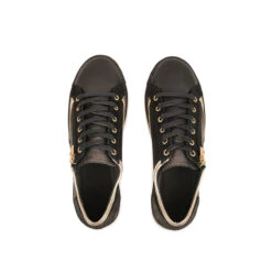 Pataugas JESTER/MIX F4H NOIR/DORÉ -Pataugas Magasin 628254 BASKET FEMME JESTER MIX F4H NOIR DORE 6