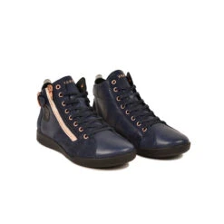 Pataugas PALME/MIX F4H MARINE/ROSE -Pataugas Magasin 628270 922 BASKET FEMME PALME MIX F4H MARINE ROSE 4