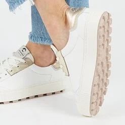 Pataugas ARAN/M F2H BLANC/DORÉ -Pataugas Magasin ARANMF2HBLANCDORE2