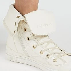 Pataugas AYZA F4G BLANC -Pataugas Magasin AYZAF4GOFFWHITE2