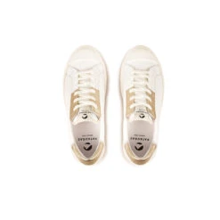 Pataugas ARAN/M F2H BLANC/DORÉ -Pataugas Magasin BASKET FEMME ARAN M F2H BLANC DORE 6