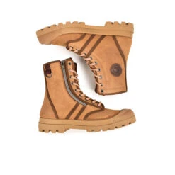 Pataugas AUTHENTIQUE H/ZIPSS F4I CAMEL -Pataugas Magasin BOOTS FEMME OG H ZIPSS F4I CAMEL 628499 751 6
